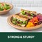 EcoSmart from The Makers of Dixie 100% Recycled Fiber Paper Plates, 8.5in Lunch or Light Dinner Size Disposable, 50 Eco-Friendly Plates